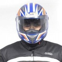 ARMOUR Helmet Full Face - Blue / Orange