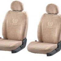 Seat Cover Art Leather Beige 7 Seater