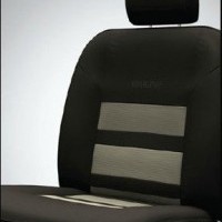 Seat Cover Artificial Leather Black Greige